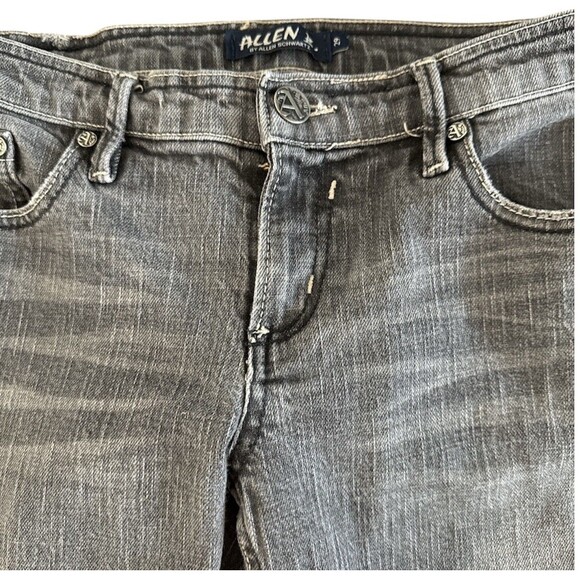 Allen B Schwartz Jeans Womens Gray Denim Straight Leg 30 x 31 Size 29 - Picture 3 of 14